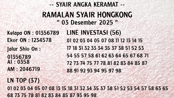 Prediksi Hongkong
