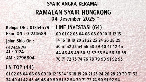 Prediksi Hongkong