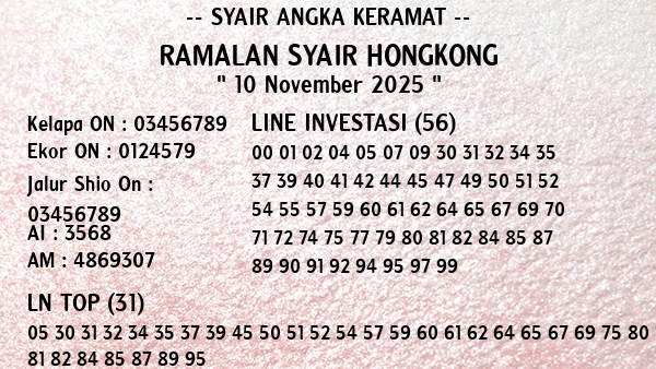 Prediksi Hongkong
