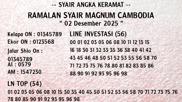 Prediksi Magnum Cambodia