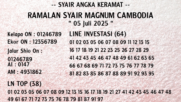Prediksi Magnum Cambodia