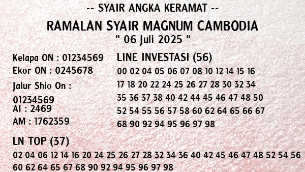 Prediksi Magnum Cambodia