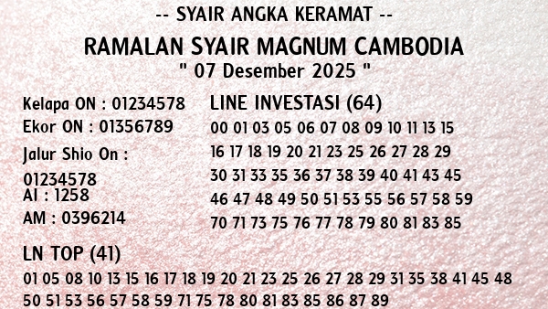 Prediksi Magnum Cambodia