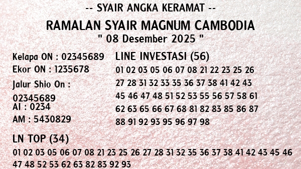 Prediksi Magnum Cambodia
