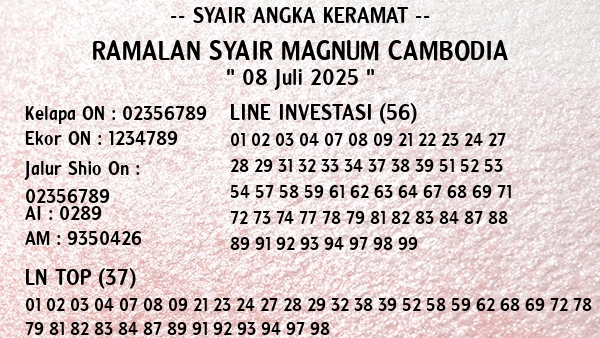 Prediksi Magnum Cambodia