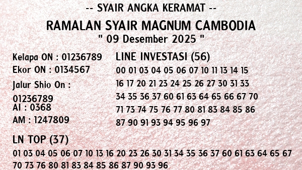 Prediksi Magnum Cambodia