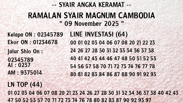 Prediksi Magnum Cambodia