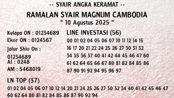 Prediksi Magnum Cambodia