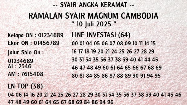 Prediksi Magnum Cambodia