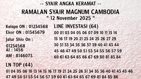 Prediksi Magnum Cambodia