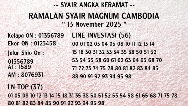Prediksi Magnum Cambodia
