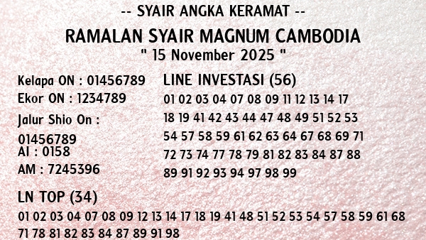 Prediksi Magnum Cambodia