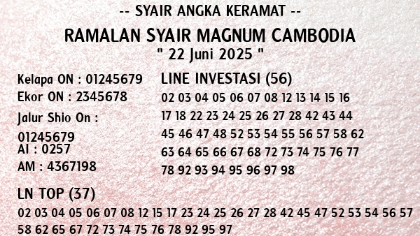 Prediksi Magnum Cambodia