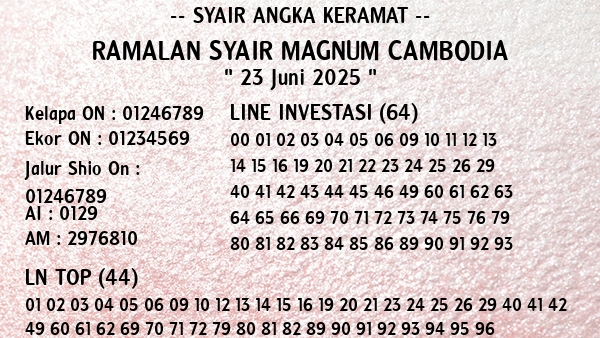 Prediksi Magnum Cambodia