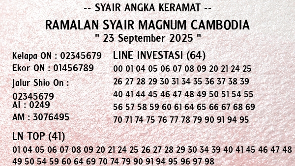 Prediksi Magnum Cambodia