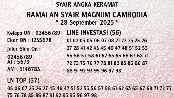Prediksi Magnum Cambodia