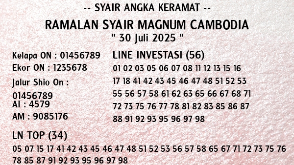 Prediksi Magnum Cambodia