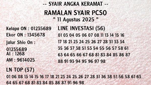 Prediksi Pcso