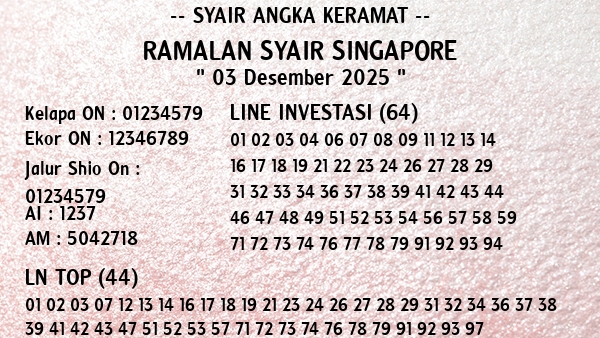 Prediksi Singapore