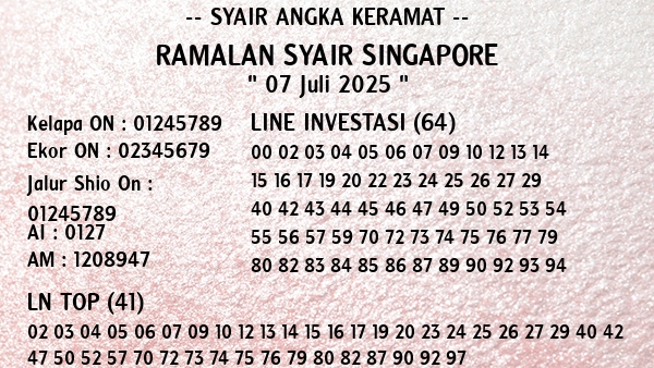 Prediksi Singapore