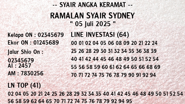Prediksi Sydney