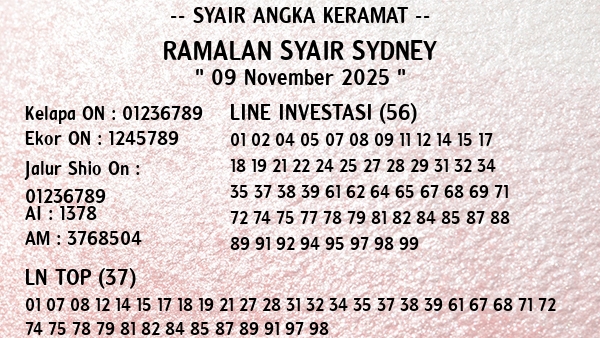 Prediksi Sydney