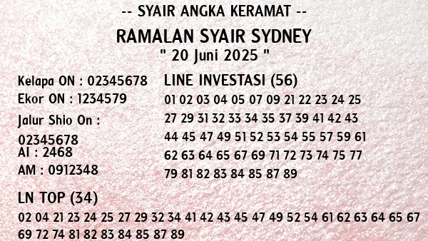 Prediksi Sydney