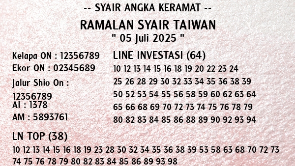 Prediksi Taiwan