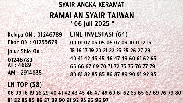 Prediksi Taiwan