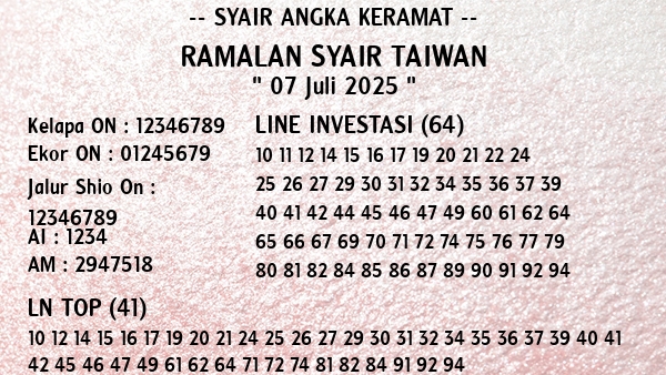 Prediksi Taiwan