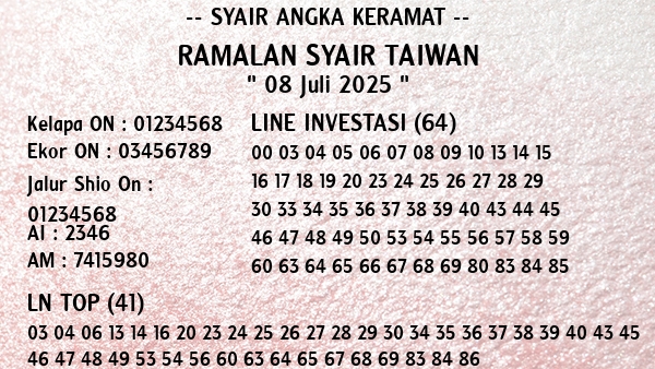 Prediksi Taiwan