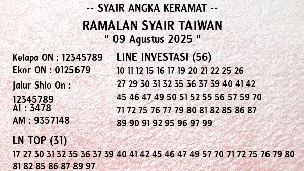 Prediksi Taiwan