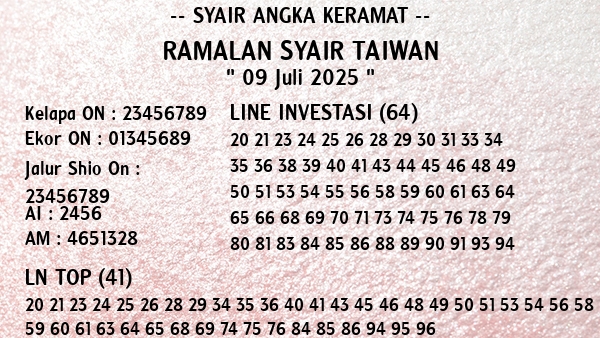 Prediksi Taiwan