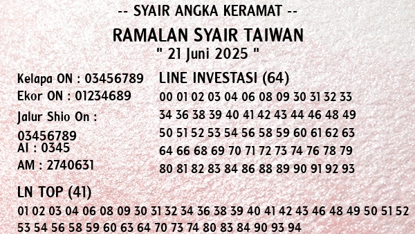Prediksi Taiwan