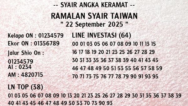 Prediksi Taiwan
