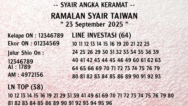 Prediksi Taiwan